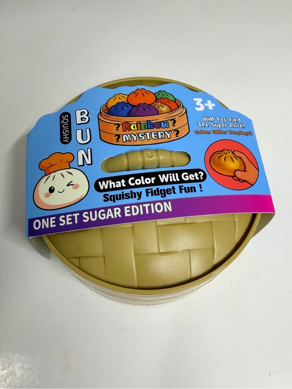 Sugar Edition Squishy Bun Toy - Beige Squishy Fidget
